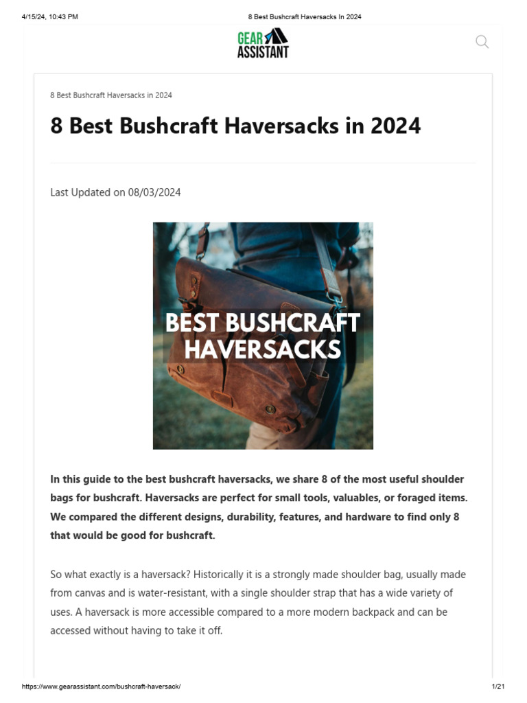 Best Haversacks: Ultimate Buyer's Guide