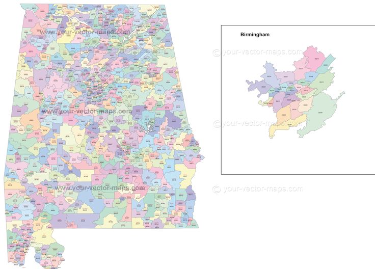 Birmingham Al Zip Code Map United States Map