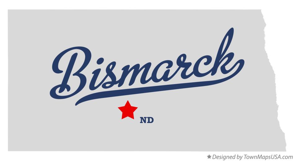 Bismarck Map The Capital Of North Dakota City Map Of Bismarck