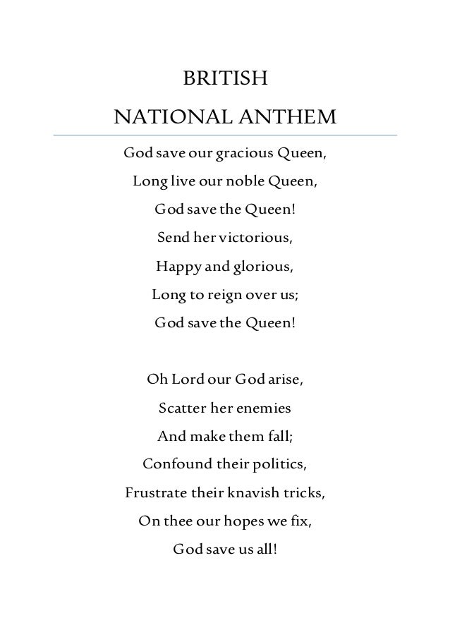 British National Anthem