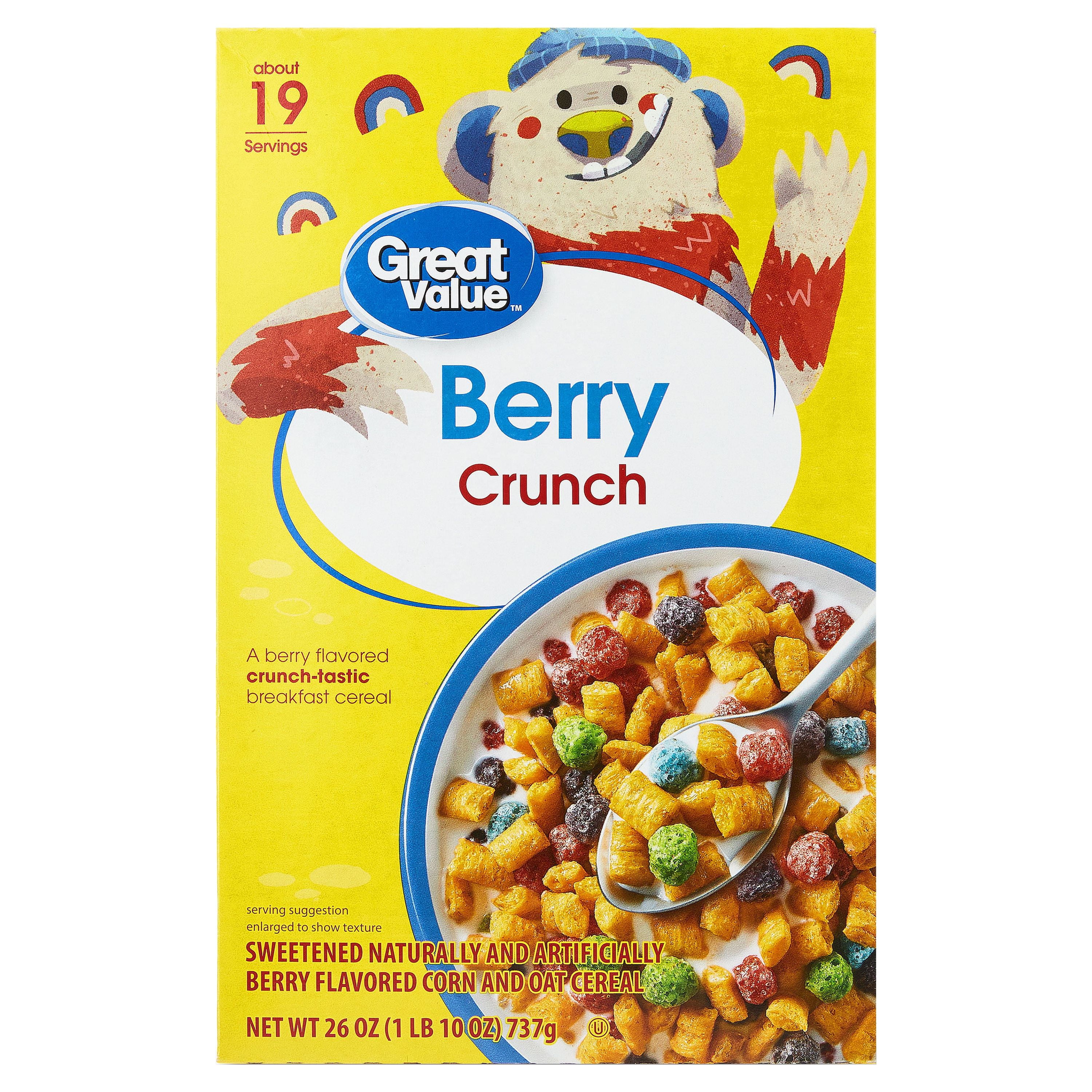 Great Value Oat Crunch Breakfast Cereal 18 Oz Walmart Com