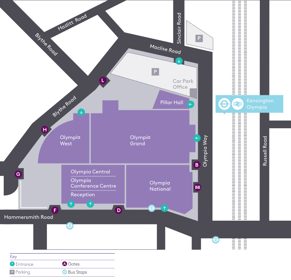 Olympia London Guide: Venue Map