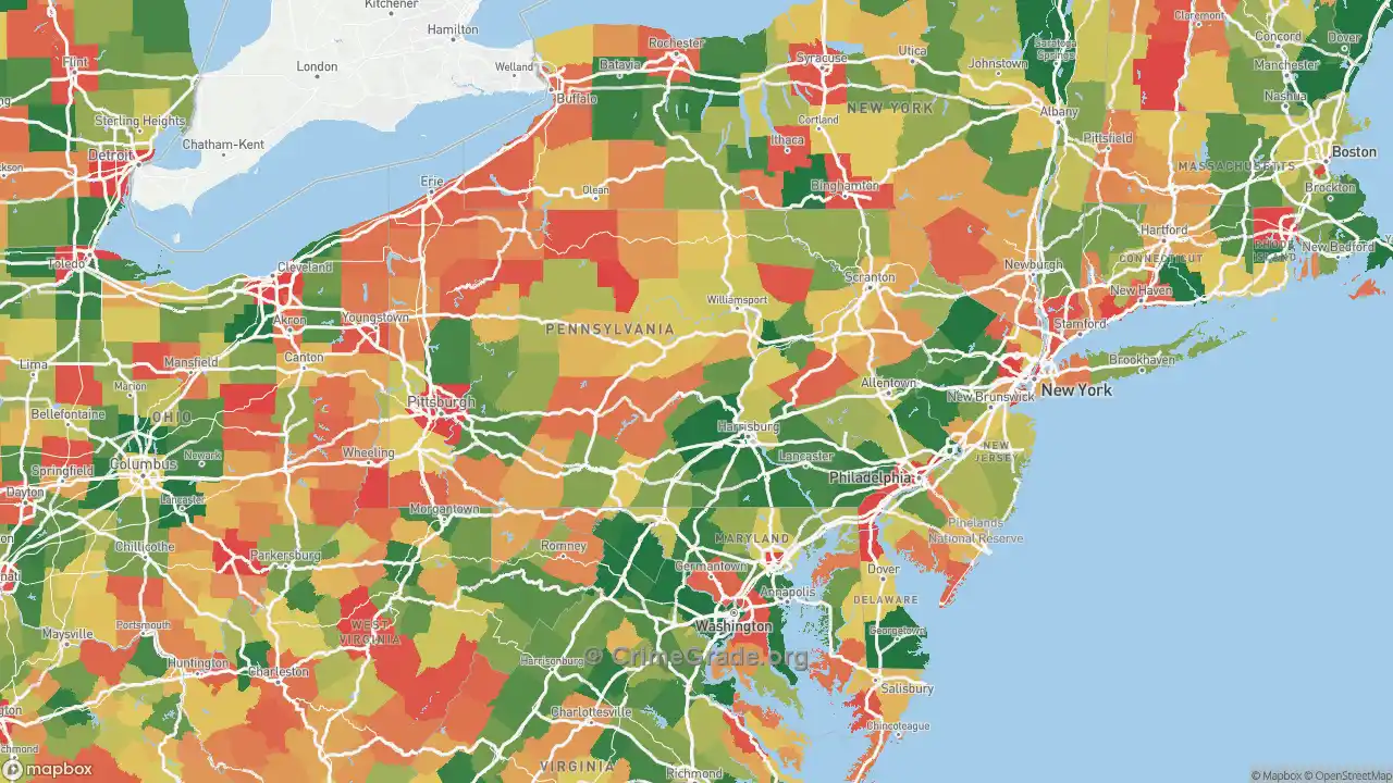 Pennsylvania Violent Crime Rate Download Scientific Diagram