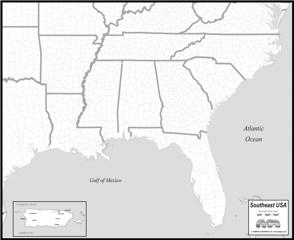 Southeastern United States Map