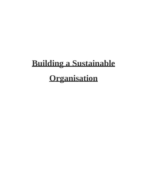 Sustainable Development The Carbon Footprint Of The Organisation And