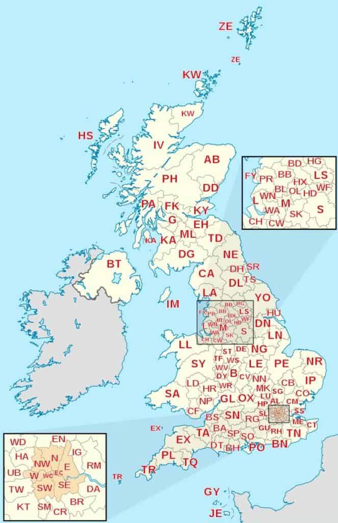 The London Zip Code Or Postcode Guide And Map 2023 Winterville