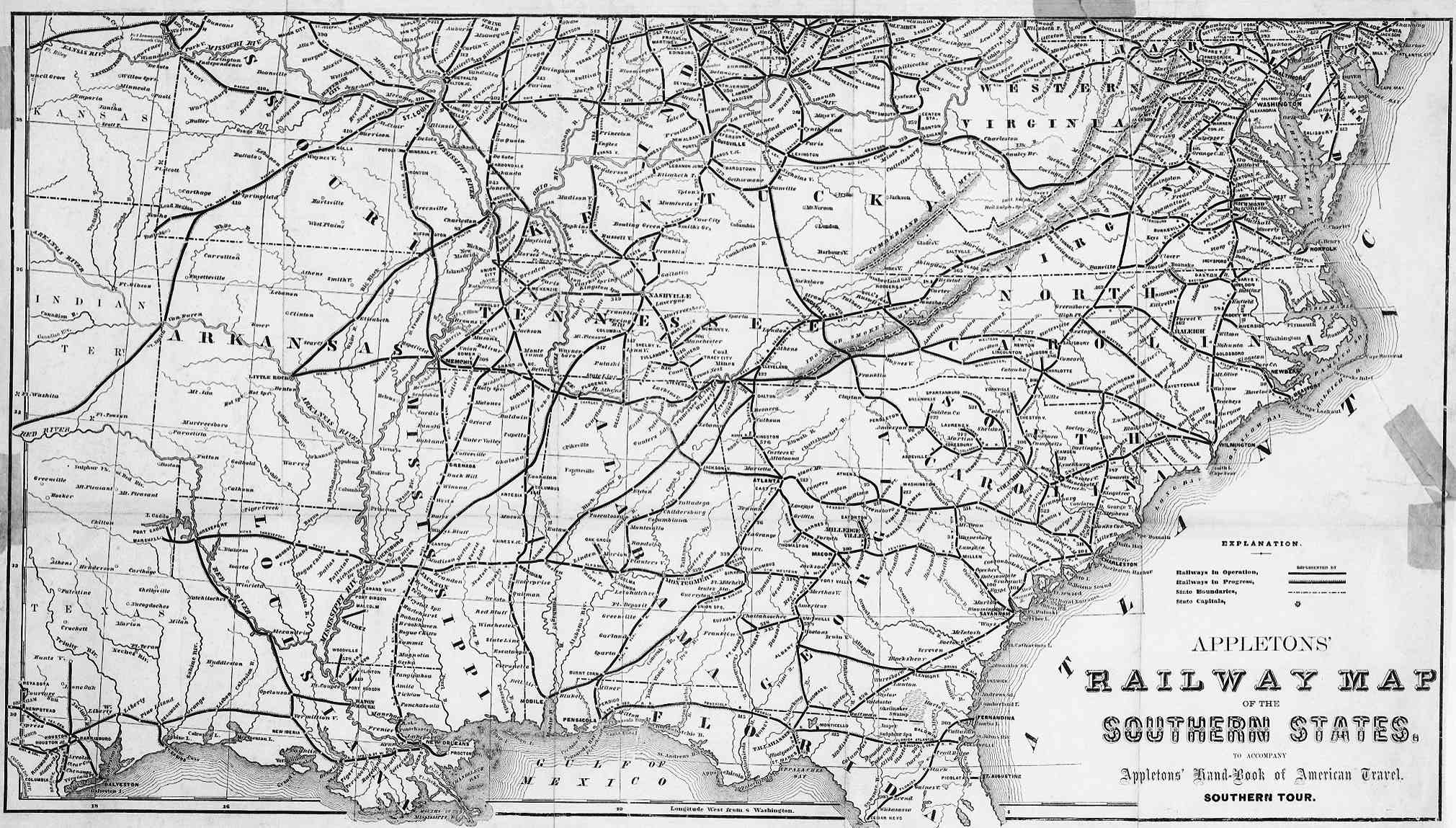 United States Railway Map